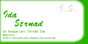 ida strnad business card